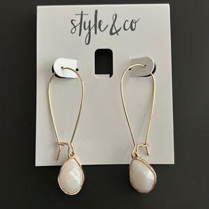 Off white Style & Co earrings.